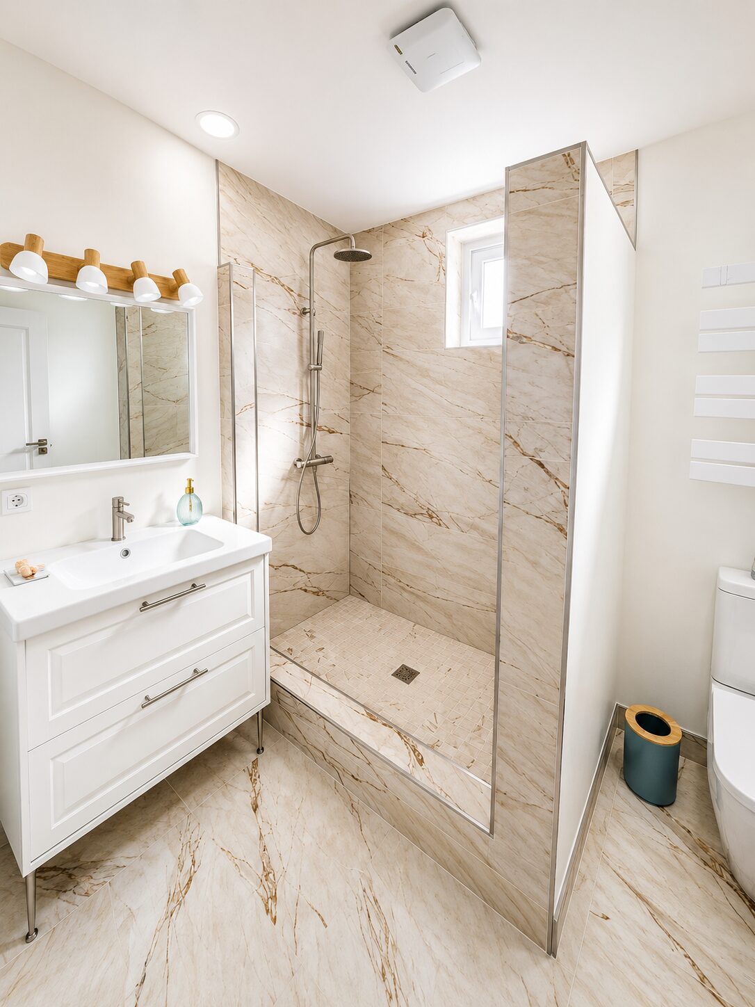 Coastal Retreat Hall Bath Shower